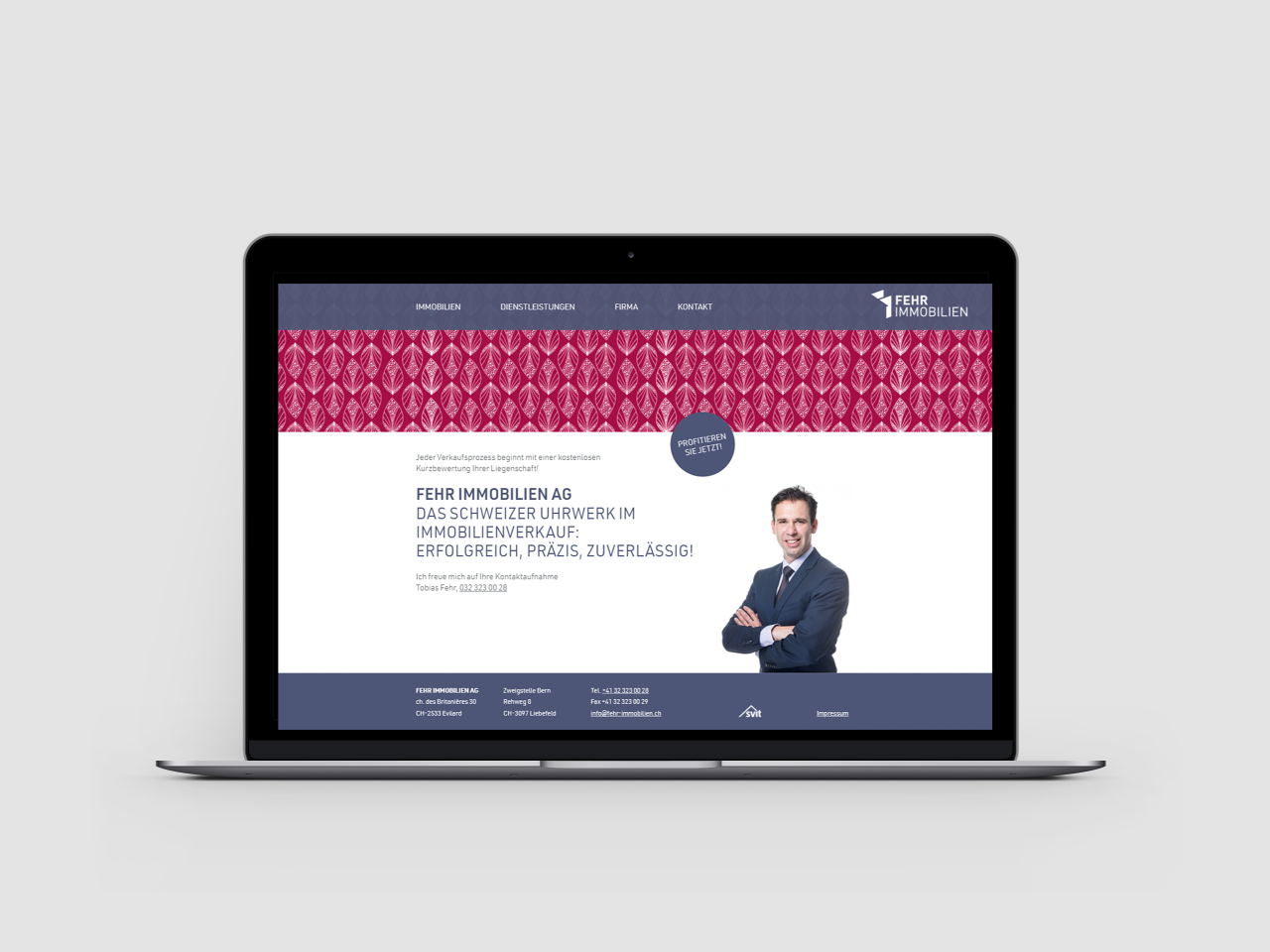 Home Webseite Fehr Immobilien